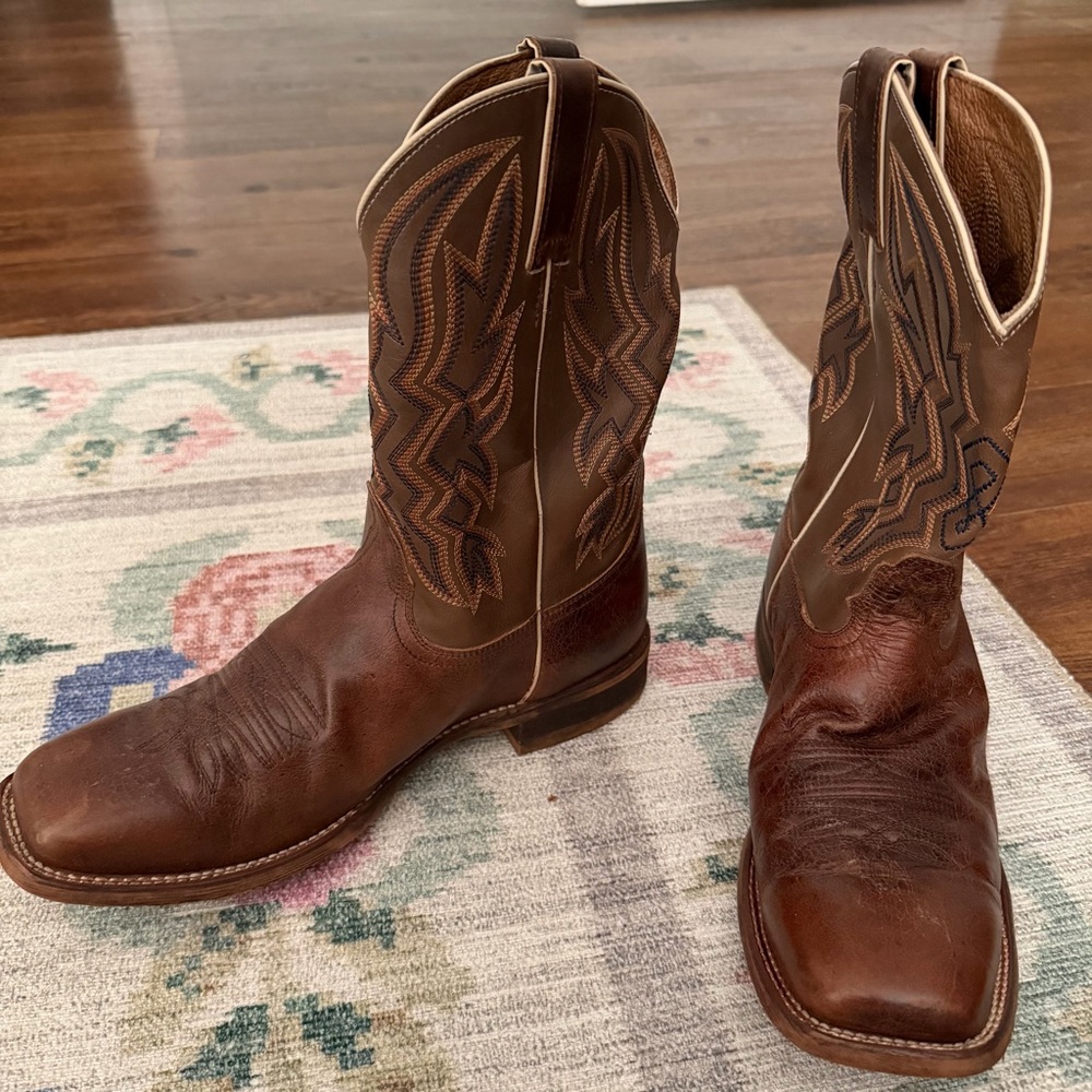 Nocona Boots Brown Leather Cowboy Boots